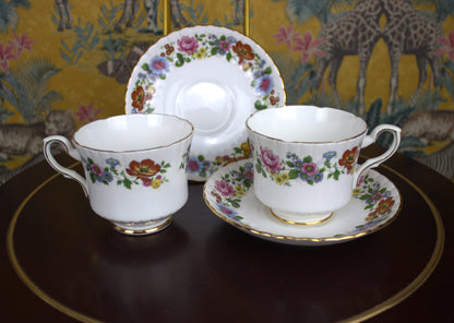 Royal Stafford Vintage Tea Set for Two – Elegant Floral Charm