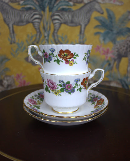 Royal Stafford Vintage Tea Set for Two – Elegant Floral Charm